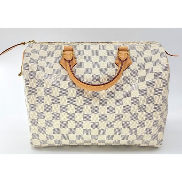 Louis Vuitton Speedy 30 Damier Azur Canvas Tote | Super Mint Condition - Picture 3 of 9